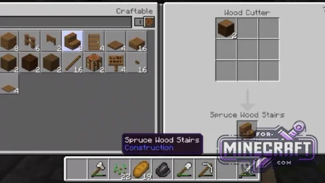 Wooden Stonecutter Addon v1.8.1
