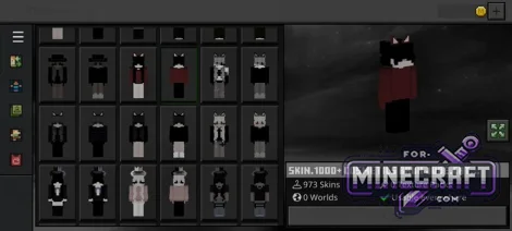 1000+ Skins for Minecraft Bedrock 26.30+ (APK)