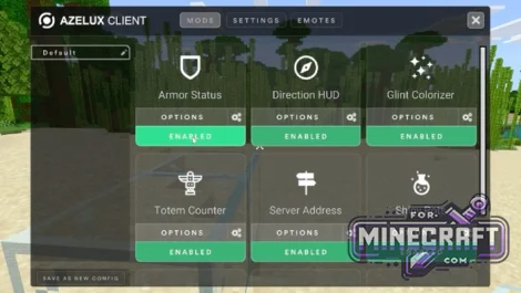 Azelux Client v1 for Minecraft Bedrock