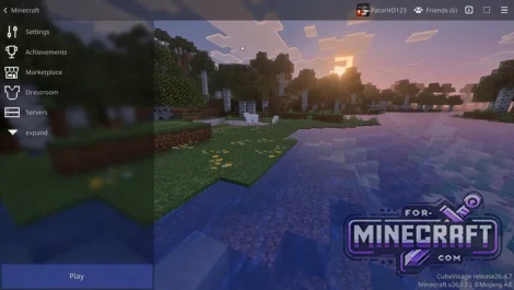 Cube Visage UI v26.4.14 for Minecraft Bedrock 1.21/26.13+