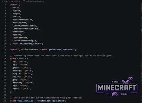 Custom Dimensions in Minecraft Bedrock 26.20.26
