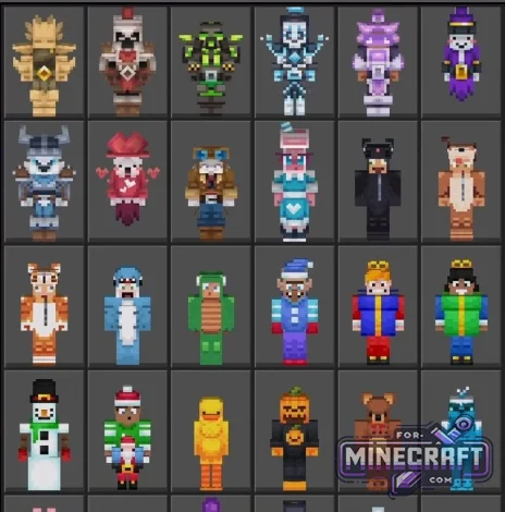 Hive Legends & Mascots Skin Pack for Minecraft PE 1.21/26.X