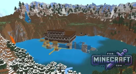 Mansion Over Ocean Monument Seed for Minecraft Bedrock 1.21/26+