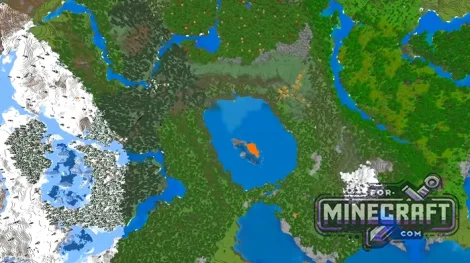 The Lake Sinkhole Seed for Minecraft