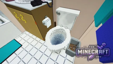 Bathroom Item Hunt Map for Minecraft Bedrock 26.21+