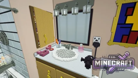 Bathroom Item Hunt Map for Minecraft Bedrock