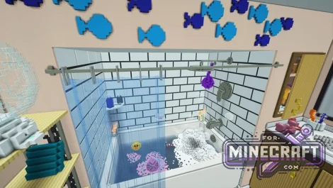 Bathroom Item Hunt Map for Minecraft Bedrock
