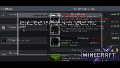 BlackRose Optimizer V3 for Minecraft Bedrock 1.21/26.X