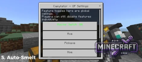 Capytator Addon v1.1.0 (Wood, Ore & Farm) for Minecraft