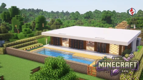 Furnished Modern House Map for Minecraft PE 1.21/26.20+