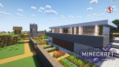 Furnished Modern House Map for Minecraft PE