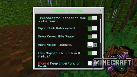 No-Command Tweaks for Minecraft Bedrock