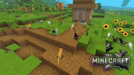 Realistic Cats Resource Pack v1.1 for Minecraft Bedrock 26+