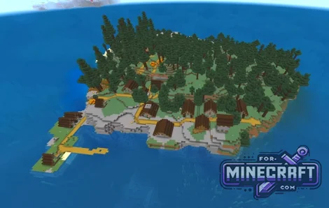 Twin Village Islands Seed for Minecraft Bedrock