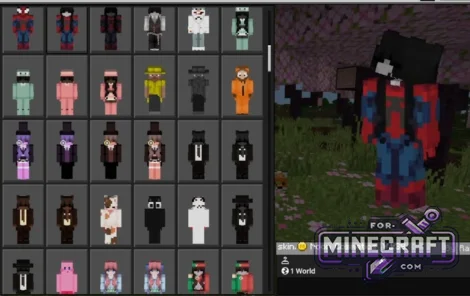 1000+ Cosmetics Skin Pack for Minecraft Bedrock 1.26+