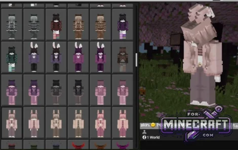 1000+ Cosmetics Skin Pack for Minecraft Bedrock
