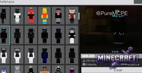 3D Cosmetics Skin Pack (300+) for Minecraft Bedrock 26.40+