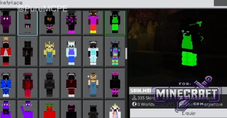 3D Cosmetics Skin Pack (300+) for Minecraft Bedrock 26.40+