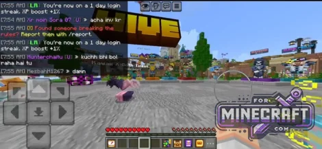 Chat Timestamps Mod for Minecraft Bedrock