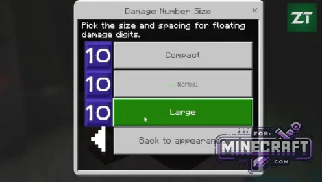 Damage Visualizer Addon v1.1.1 for Minecraft Bedrock
