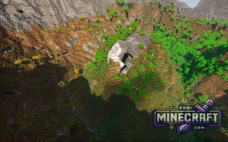 Mountain inside a Mountain Seed for Minecraft Bedrock 26.40+