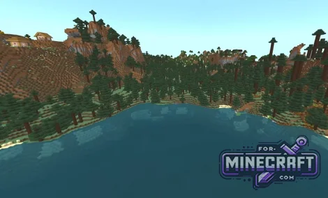 Quad Village Lake Spawn for Minecraft Bedrock