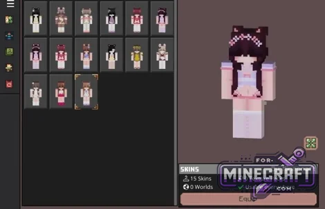 Summer Girls Skin Pack for Minecraft Bedrock 1.26+