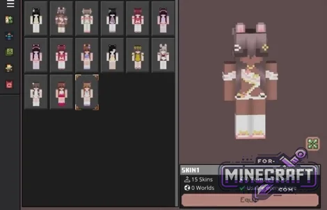 Summer Girls Skin Pack for Minecraft Bedrock