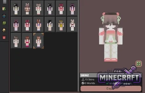 Summer Girls Skin Pack for Minecraft Bedrock