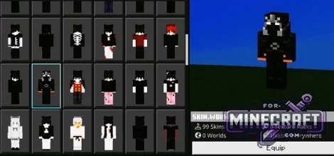 Wouws PvP 100+ Skin Pack for Minecraft Bedrock 1.21/26.X