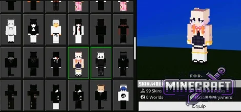 Wouws PvP 100+ Skin Pack for Minecraft Bedrock