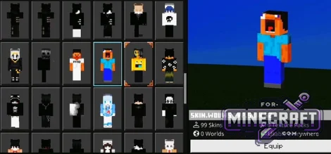 Wouws PvP 100+ Skin Pack for Minecraft Bedrock