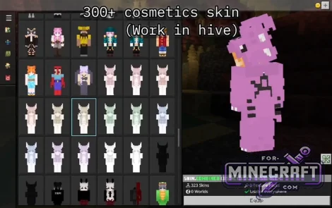 Combined Cosmetics Skin Pack for Minecraft Bedrock 26.33/26.50+