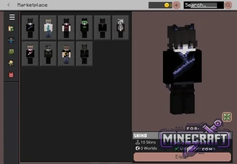 Emo Skin Pack for Minecraft Bedrock 1.21/26.40+