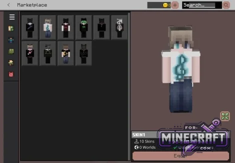 Emo Skin Pack for Minecraft Bedrock 1.21/26.40+