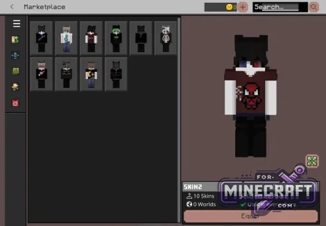 Emo Skin Pack for Minecraft Bedrock 1.21/26.40+