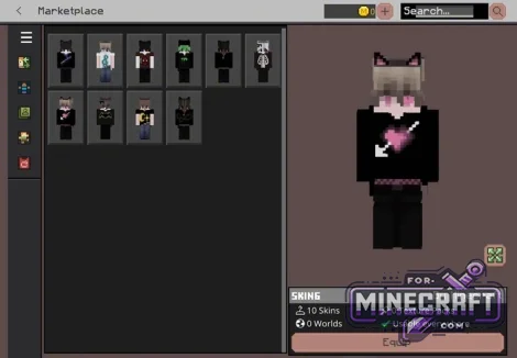 Emo Skin Pack for Minecraft Bedrock 1.21/26.40+