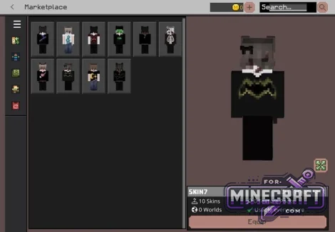Emo Skin Pack for Minecraft Bedrock