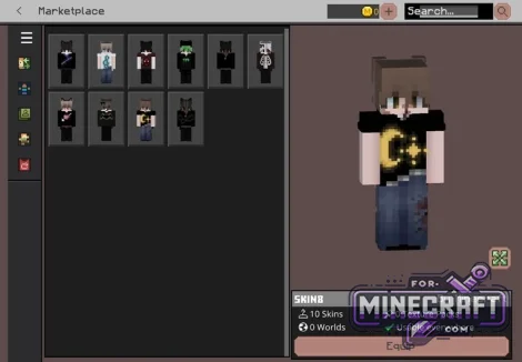 Emo Skin Pack for Minecraft Bedrock