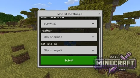 World Settings UI Addon