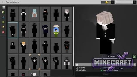 28 4D Skins & Zombie Arms for Minecraft BE 1.21/26.50+