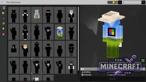28 4D Skins & Zombie Arms for Minecraft BE