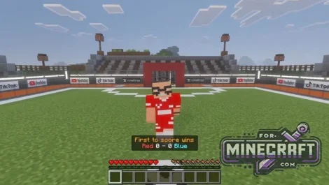 2v2 Soccer Map (Smart Physics) for Minecraft Bedrock 1.21/26.50+
