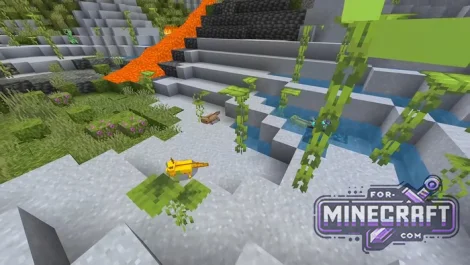 4 Village Cherry Lake Seed for Minecraft Bedrock