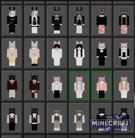 500 Goth & Soft Skin Pack for Minecraft Bedrock