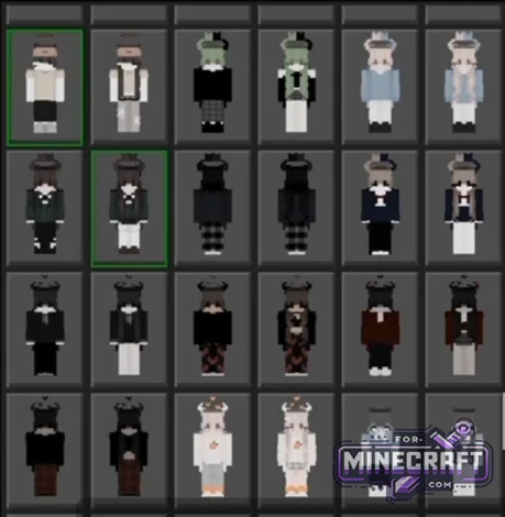 500 Goth & Soft Skin Pack for Minecraft Bedrock