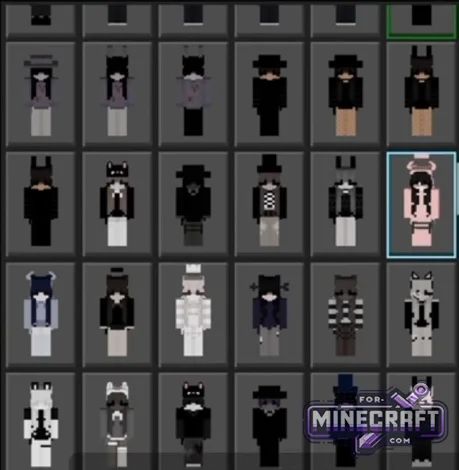 500 Goth & Soft Skin Pack for Minecraft Bedrock