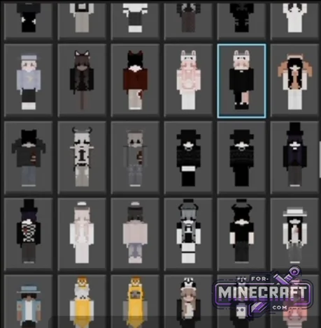 500 Goth & Soft Skin Pack for Minecraft Bedrock