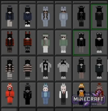 500 Goth & Soft Skin Pack for Minecraft Bedrock