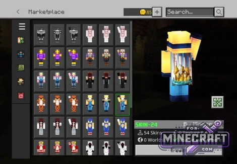 54 HD Capes Skin Pack for Minecraft Bedrock